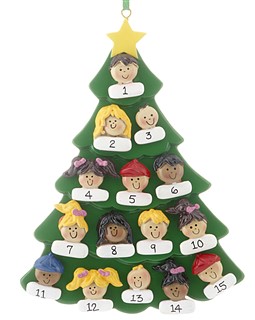 Custom People Family Tree 15 Christmas Ornament | Ornament Shop